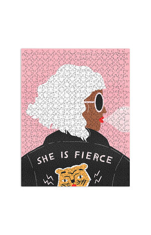 Charly Clements She Is Fierce Jigsaw Puzzle image number 1