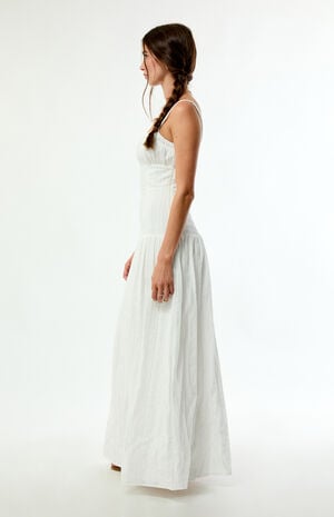 Ava Linen Bustier Maxi Dress image number 3