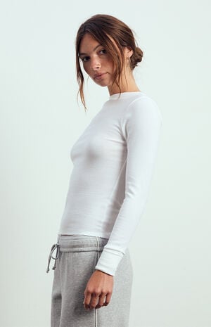 Kelsey Thermal Cuff Long Sleeve Top image number 3