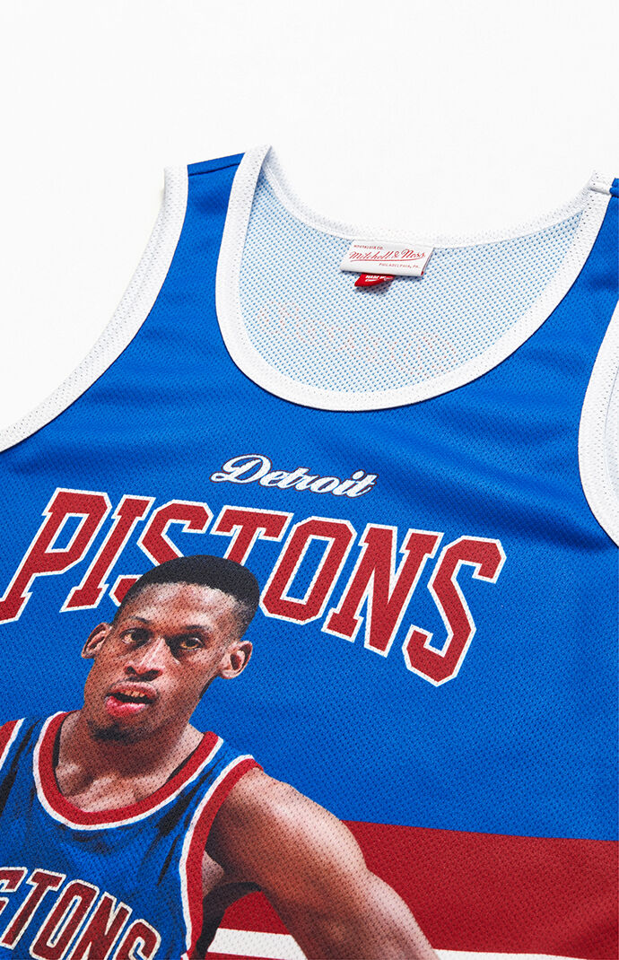 Mitchell & Ness Jumbo Rodman Pistons Basketball Jersey | PacSun