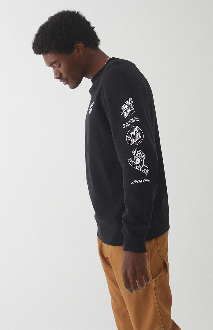 Mixed Up Crew Neck Sweatshirt