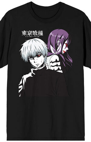 Tokyo Ghoul Kaneki And Rize Anime T-Shirt Tokyo Ghoul Kaneki And Rize Anime T-Shirt image number null