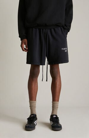 Black Heavy Fleece Soccer Sweat Shorts Black Heavy Fleece Soccer Sweat Shorts image number 3