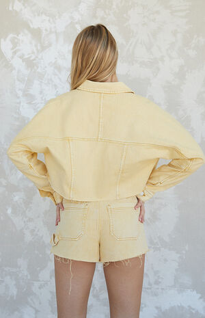 Honey Cropped Trucker Jacket Honey Cropped Trucker Jacket image number null