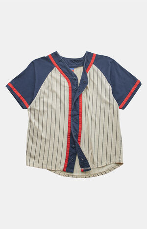 2000s Baseball Jersey V-Neck Top image number 1
