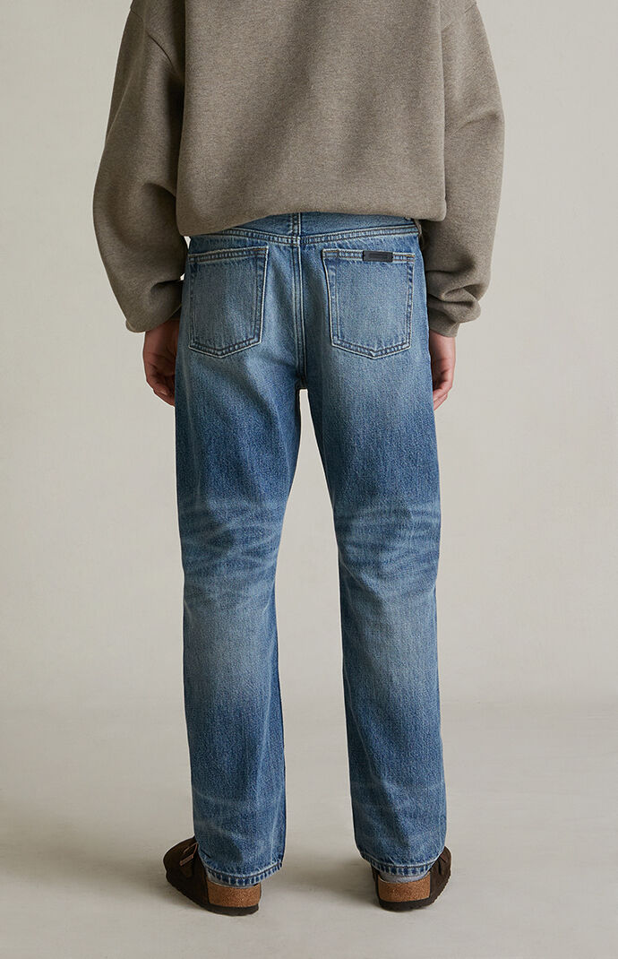 Fear of God ESSENTIALS Kids Classic Blue 5-Pocket Jeans | Pacsun