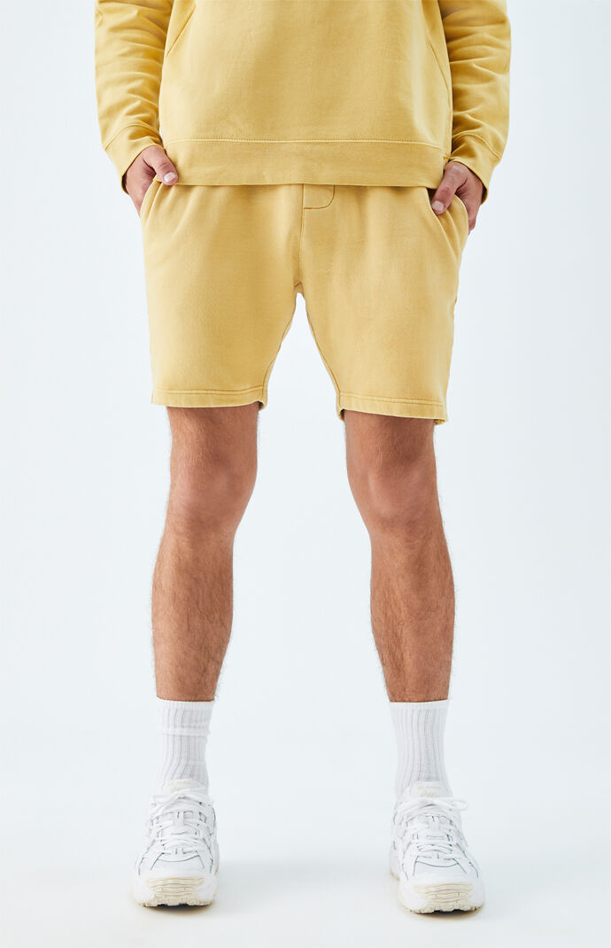 Gold Vintage Wash Sweat Shorts