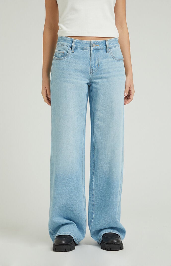 PacSun Casey Low Rise Baggy Jeans Light Indigo | PacSun