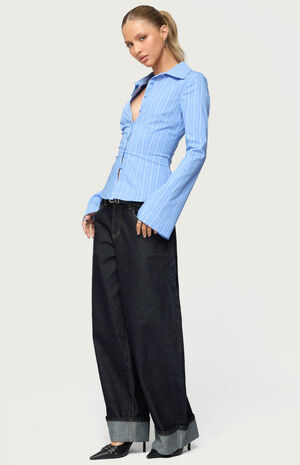 Petite Kella Low Rise Baggy Jeans image number 4