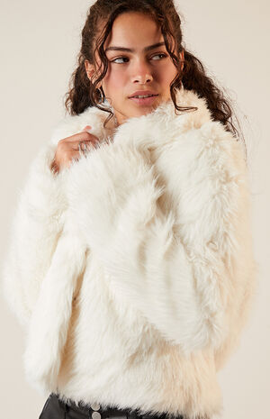 Faux Fur Cropped Coat image number 2