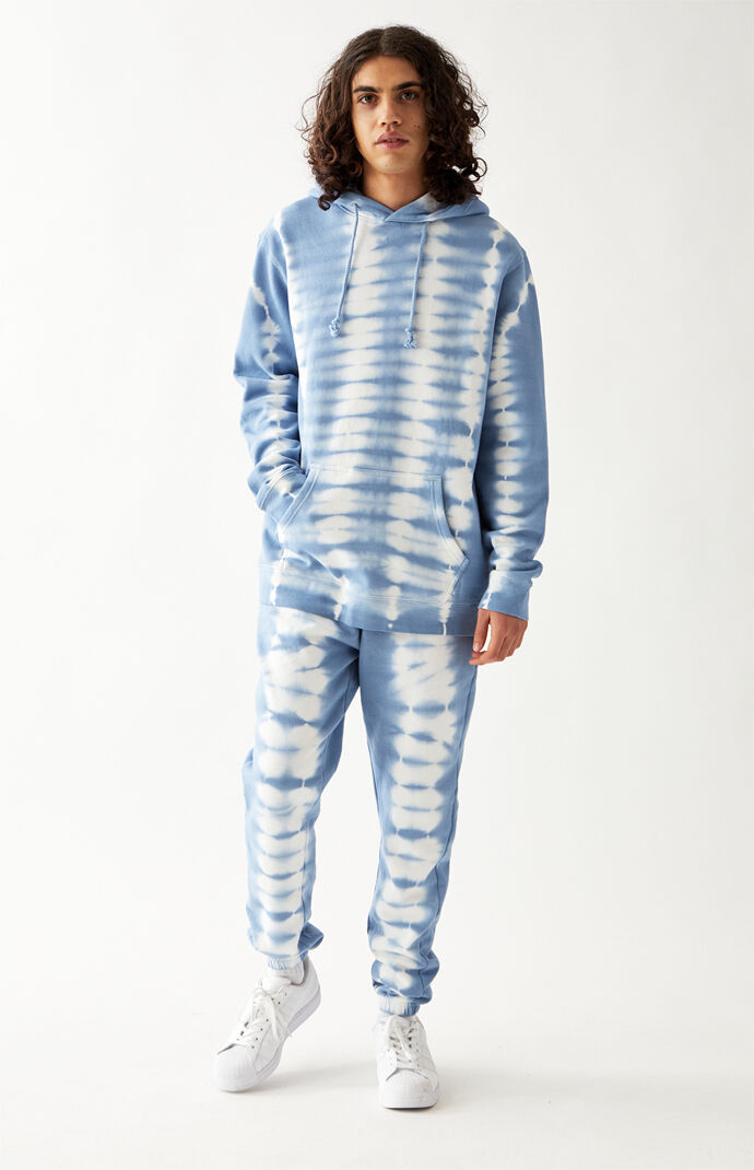 Blue Tie Dyed Hoodie
