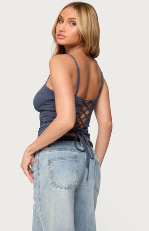 Katanya Lace Up Top image number 3