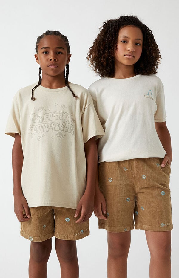 Pacsun Kids Corduroy Printed Volley Shorts