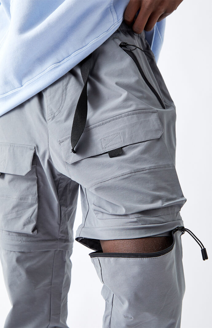 Utility Gray Zip-Off Cargo Pants