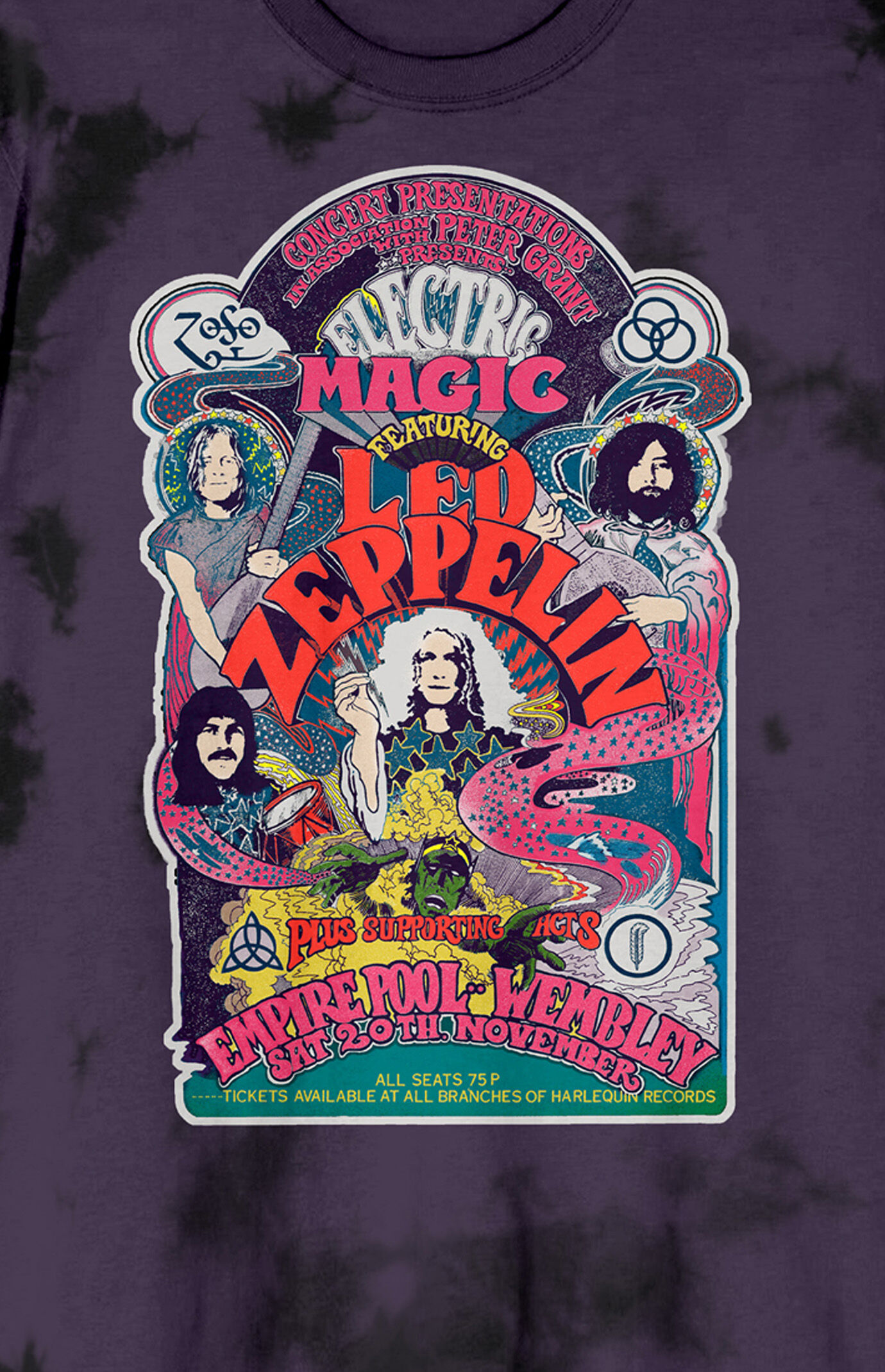 Led Zeppelin Electric Magic Colors T-Shirt | Pacsun