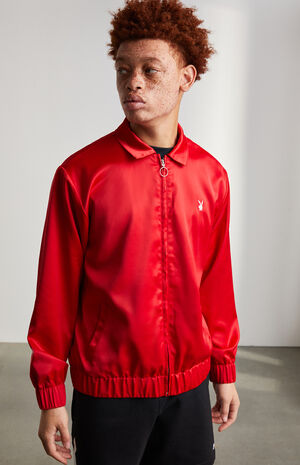 Playboy By Pacsun Day Club Satin Jacket Pacsun
