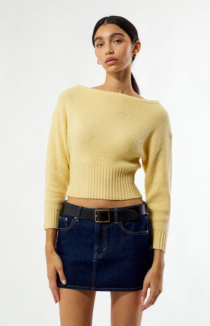 Cosette Ribbed Off-The-Shoulder Sweater image number 2