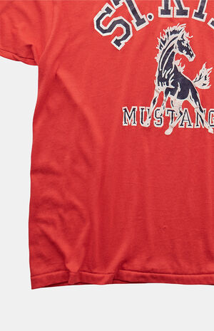 90s St Rita Mustangs V-neck Graphic T-Shirt image number 3