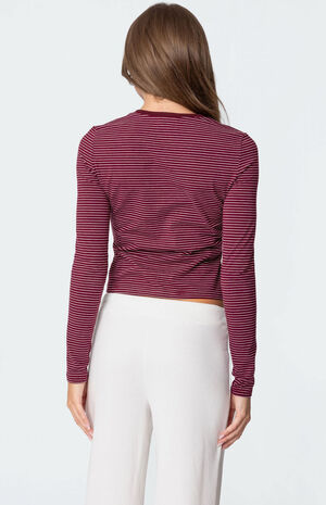 Brianna Striped Long Sleeve T-Shirt image number 5