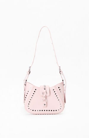 Faux Leather Studded Shoulder Bag image number 1