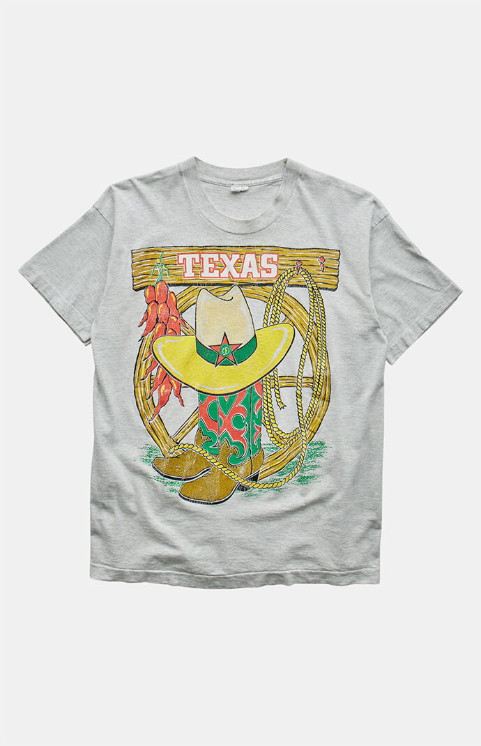 PS VINTAGE 90s Texas Cowboy Graphic T-Shirt