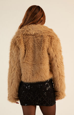 Faux Fur Cropped Jacket image number 3