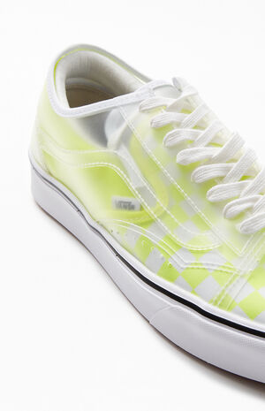 Neon Yellow Checkerboard ComfyCush Slip-Skool Shoes image number 6
