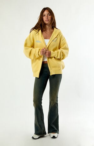 Yellow Puff Graphic V2 Zip Up Hoodie image number 5
