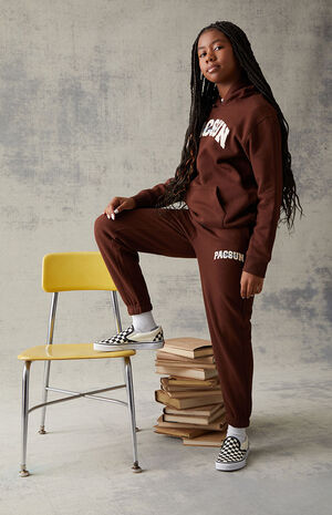 Brown Jogger Sweatpants image number 1