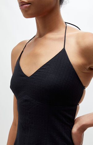 Woven Tie Back Mini Dress image number 2