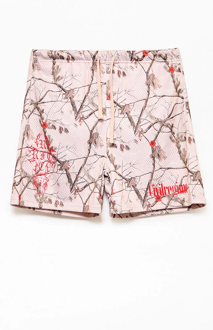 Civil Blooming Camo Mesh Shorts