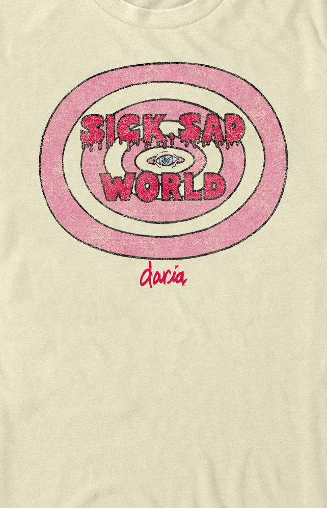 Sick sad hot sale world shirt pink