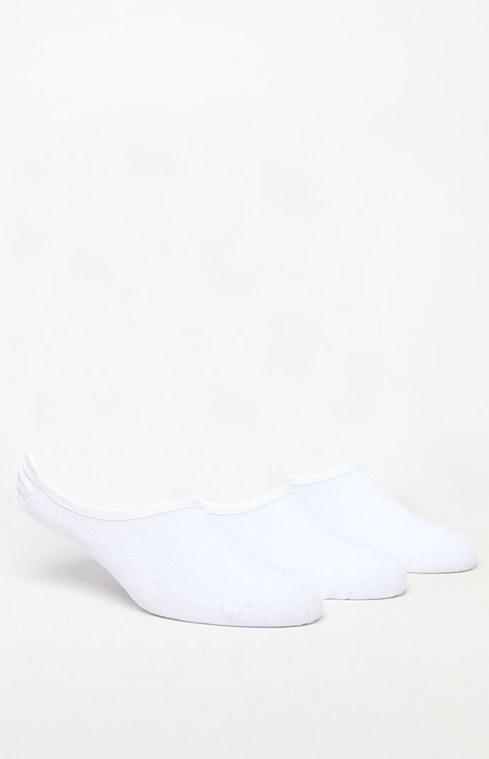 Three Pack Classic White Super No-Show Socks