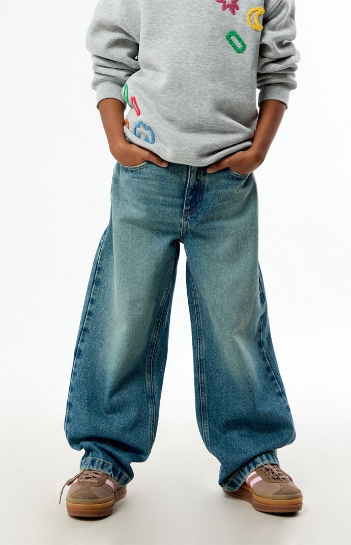 Pacsun Kids Baggy Jeans Medium Blue