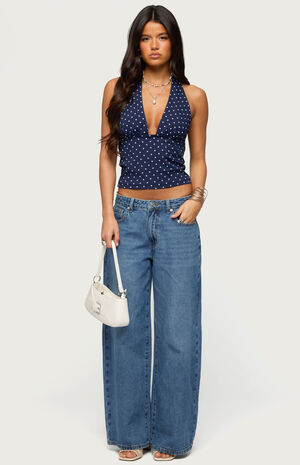 Blaire Polka Dot Halter Top image number 5