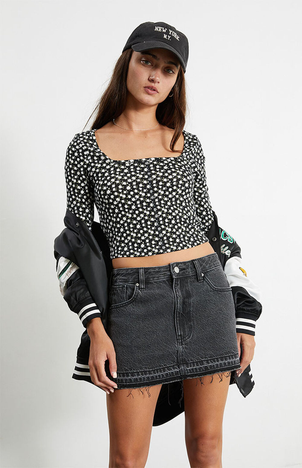 PacSun Eco Black Low Rise Mini Skirt PacSun
