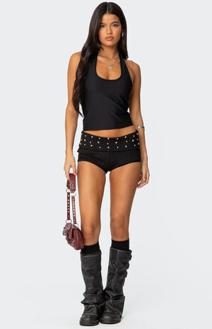 Kiana Ribbed Halter Top image number 5