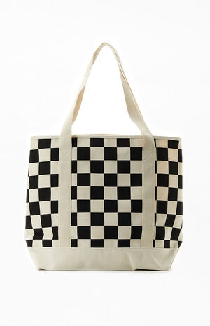 Checkerboard Pergs Tote Bag image number 3