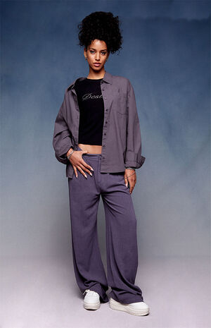 x PacSun The Break Up Boyfriend Work Shirt image number 5