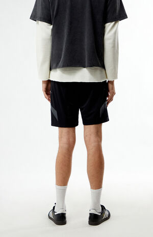 Striped Black Mesh Shorts image number 4