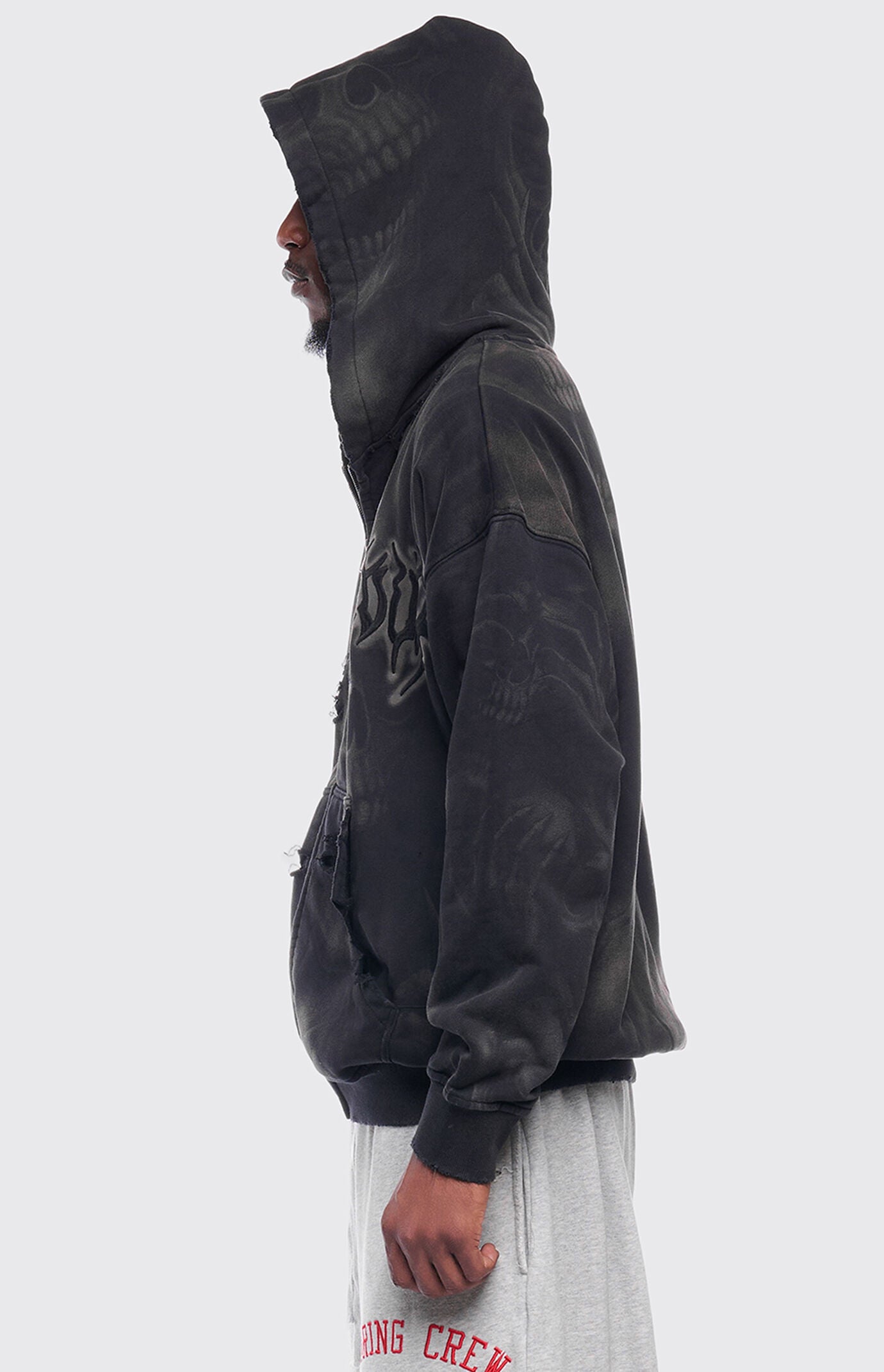 Rolling Loud Ghost Skull Zip Up Hoodie