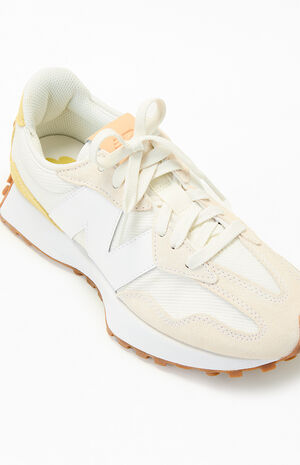 Women's Beige 327 Sneakers image number 6