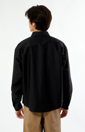 x PacSun Logo Button Up Long Sleeve Shirt image number 3