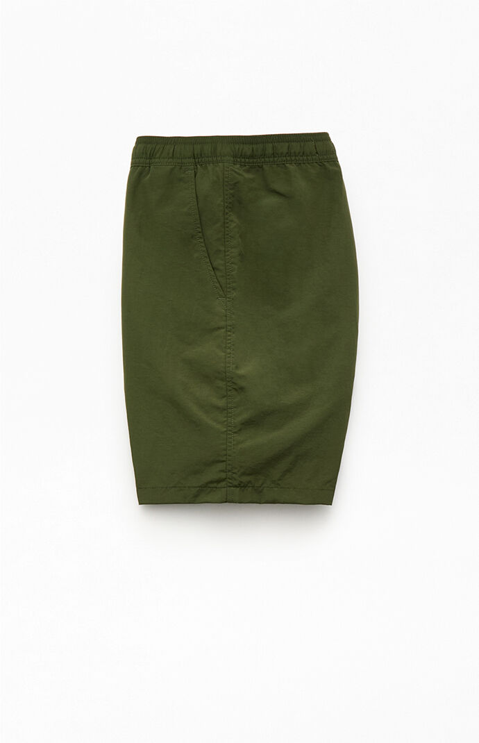 Pacsun Green Monday 7.5" Swim Trunks