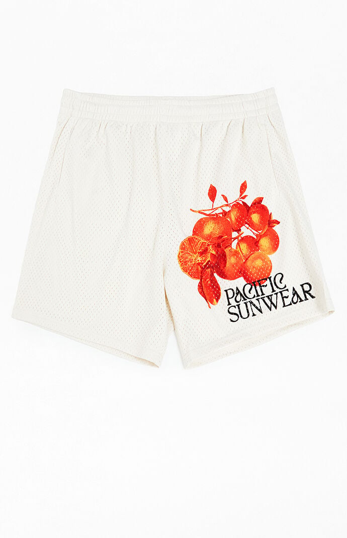 Pacsun Lemons Mesh Basketball Shorts | Pacsun