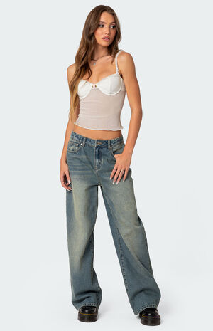 Lidia Sheer Mesh Bra Top image number 2