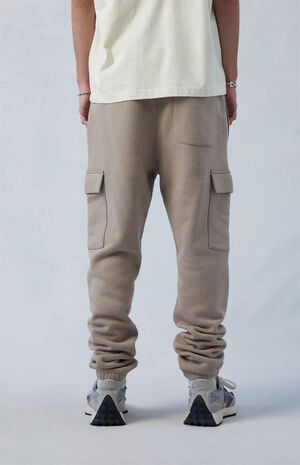 Eco Tan Slim Fleece Cargo Sweatpants image number 4