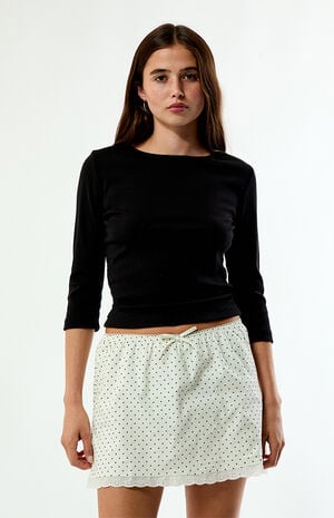 Polka Dot Pull-On Mini Skirt image number 2