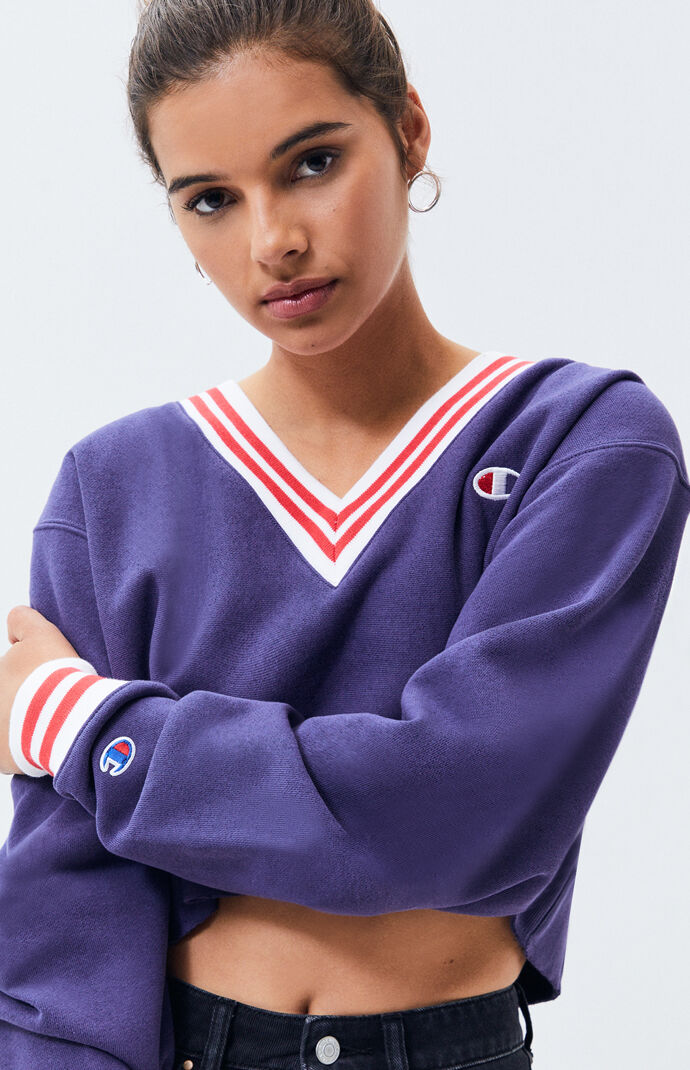 Champion Ribbed V-Neck Sweatshirt | PacSun