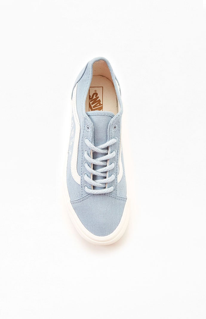 Light blue discount vans with flowers